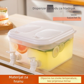 5L dvodijelna posuda za hladnu vodu s filtrom i slavinom, kućna upotreba, veliki kapacitet za voćne čaje i napitke