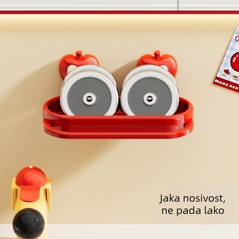 Zidni organizator kupaonice sa usisnom čašicom
