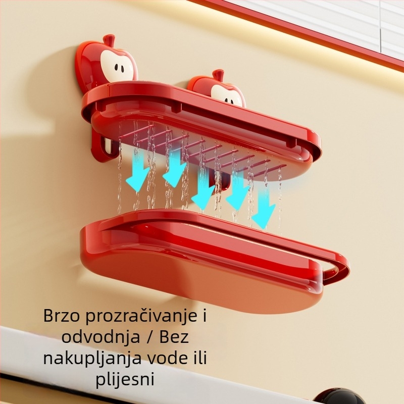 Zidni organizator kupaonice sa usisnom čašicom