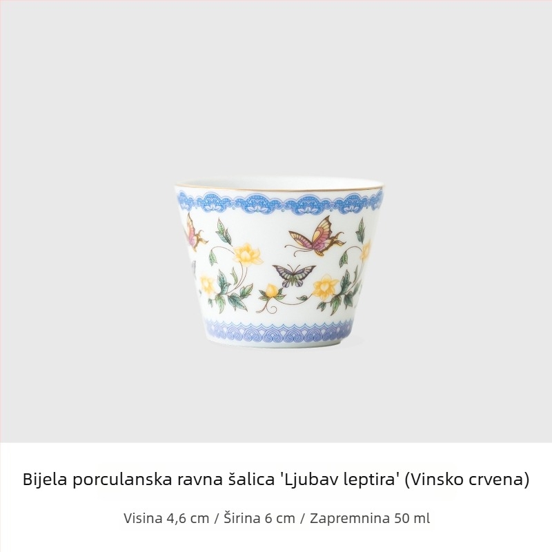 Porcelanski čajnik i gaiwan, mali set za dom i ured, izvrsne kvalitetne čajne šalice, Kung Fu čajni set