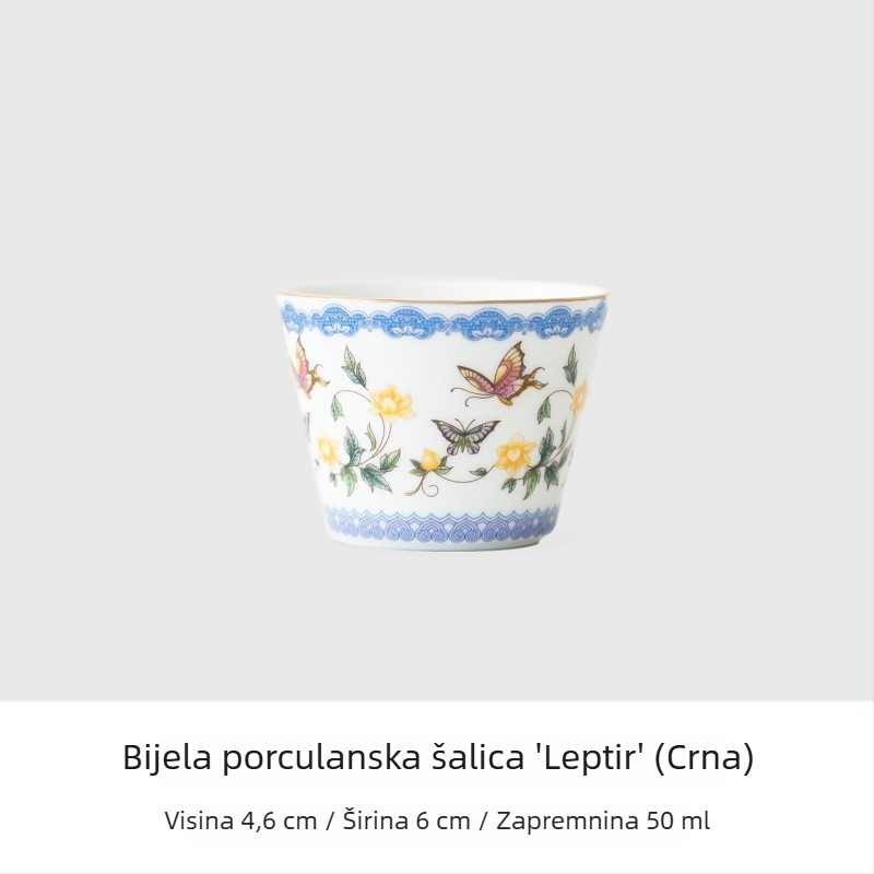 Porcelanski čajnik i gaiwan, mali set za dom i ured, izvrsne kvalitetne čajne šalice, Kung Fu čajni set
