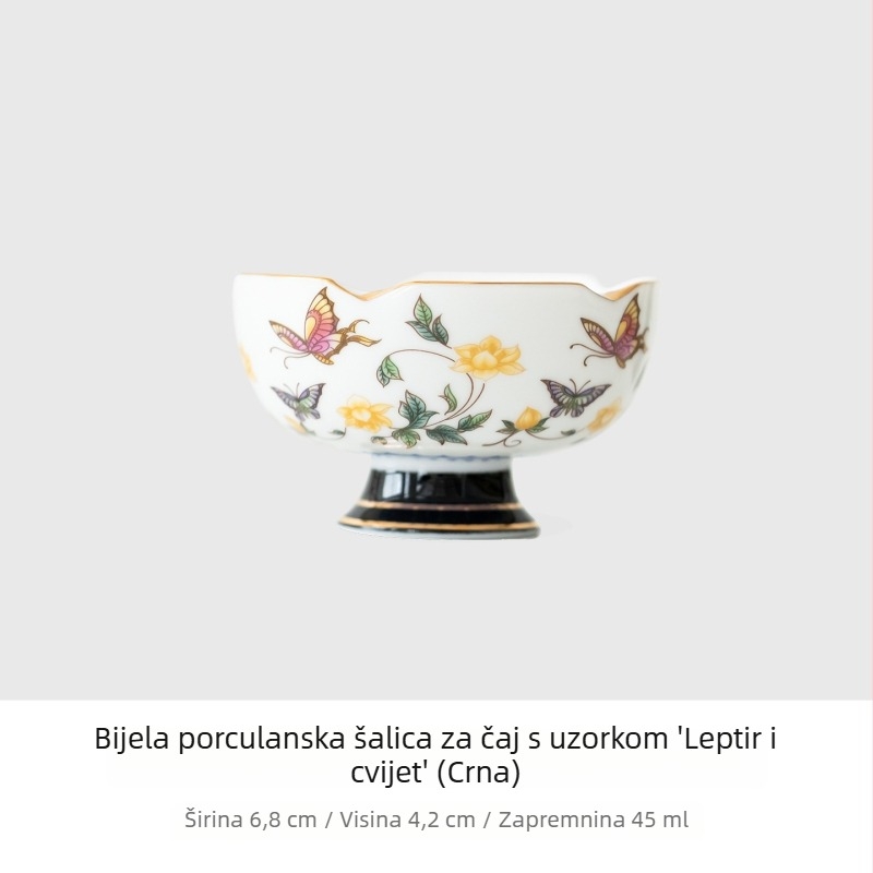Porcelanski čajnik i gaiwan, mali set za dom i ured, izvrsne kvalitetne čajne šalice, Kung Fu čajni set