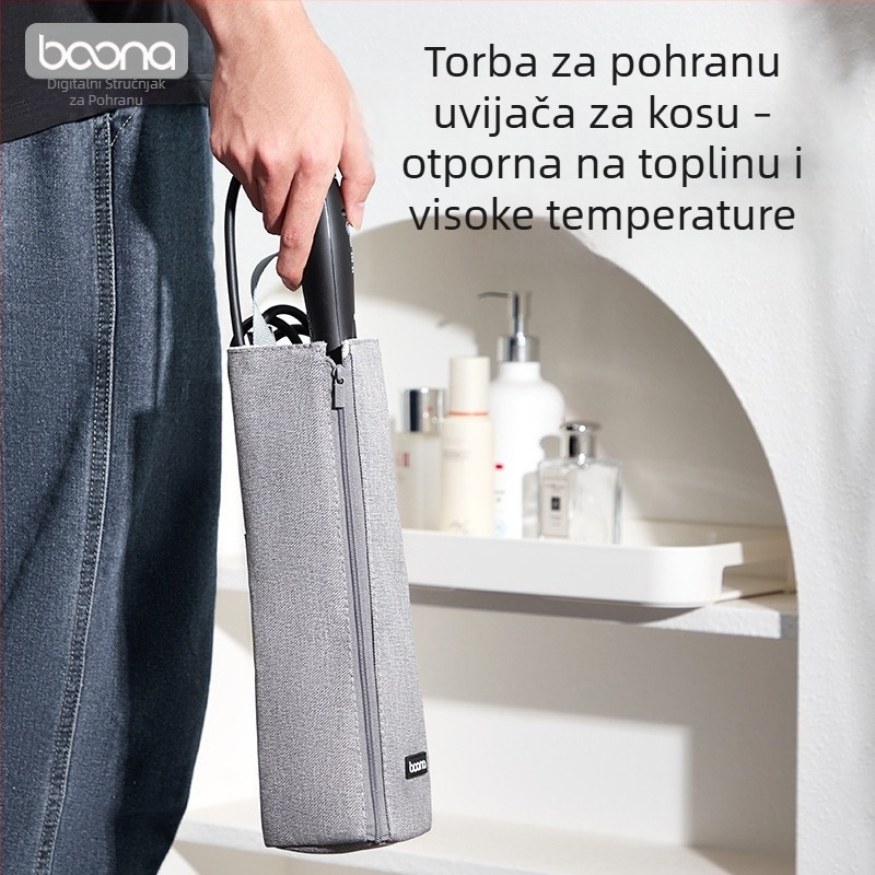 Torba za pohranu uvijača za kosu i pegle za kosu, otporna na toplinu, izolacija, zaštita od opekotina, za putovanja