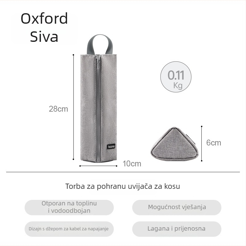 Torba za pohranu uvijača za kosu i pegle za kosu, otporna na toplinu, izolacija, zaštita od opekotina, za putovanja