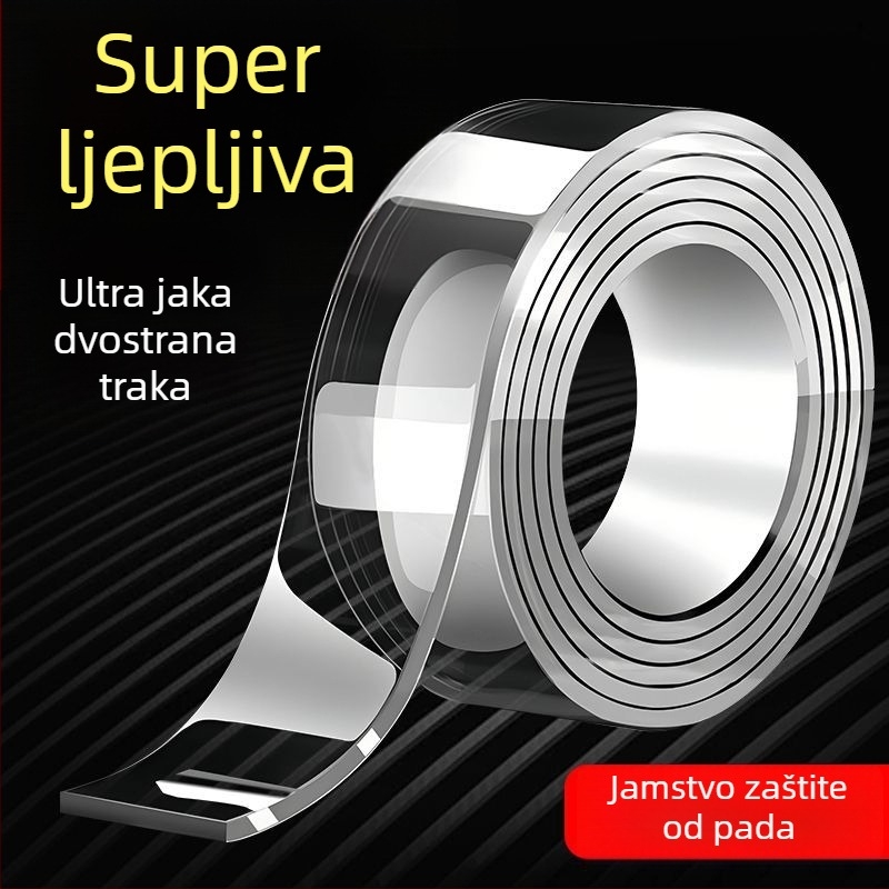 Nano dvostruka ljepljiva traka, debela, jaka, prozirna za plakate