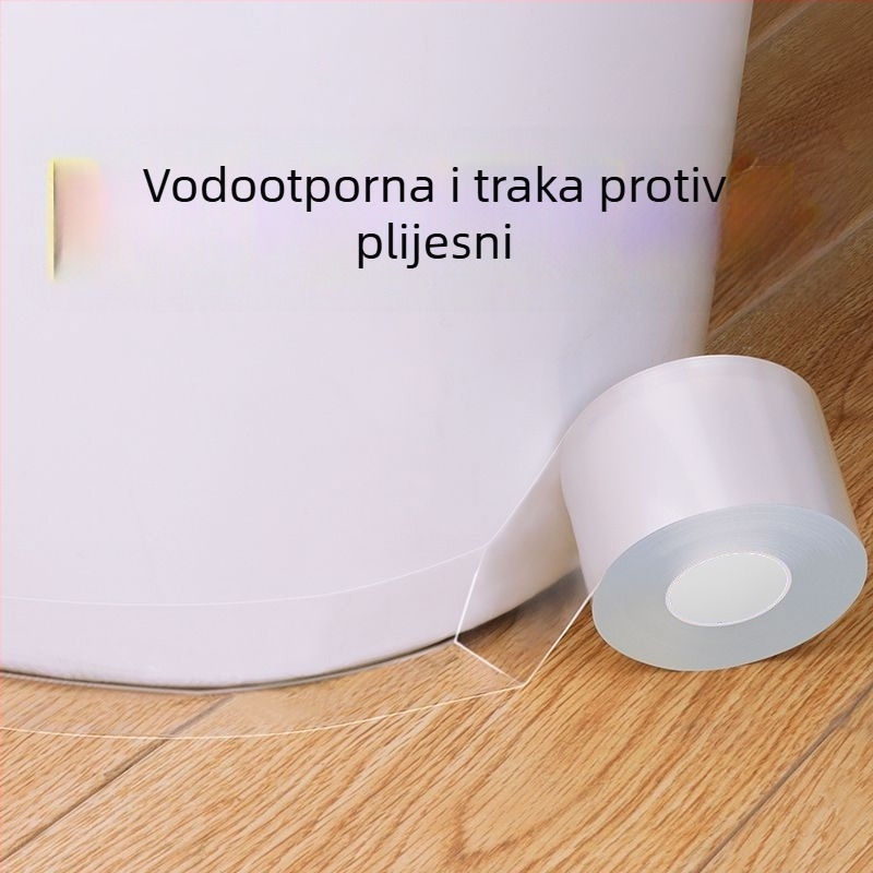 Prozirna nano jednodjelna traka, jaka i vodootporna – za zaštitu kutova stola, zatvaranje pukotina oko prozora i otporna na vjetar