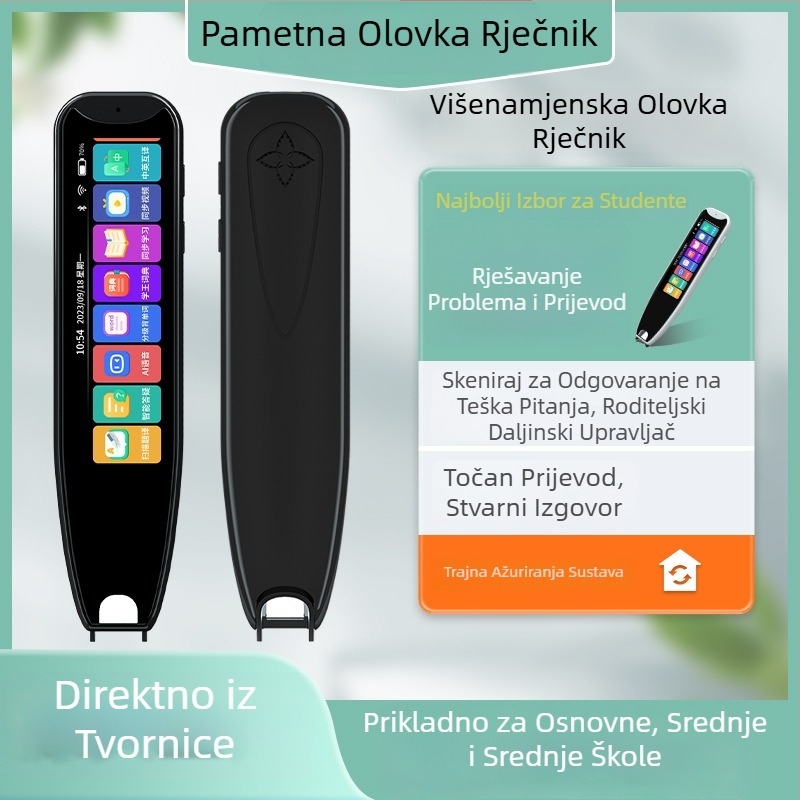 Kompaktno pero za čitanje s engleskim prijevodom, offline skeniranje, elektronički rječnik i prevoditelj, učna olovka za osnovnu i srednju školu
