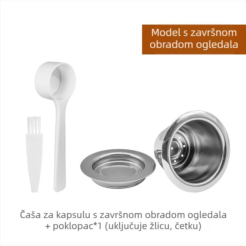 Višekratna kapsula za kavu od nehrđajućeg čelika za Nestlé aparate s jednim otvorom