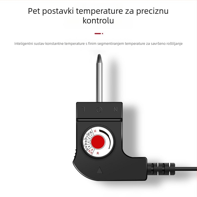 Kućni višefunkcijski električni roštilj i lonac za kuhanje, dvostruka kontrola, velika neprijanjajuća posuda za roštiljanje i kuhanje