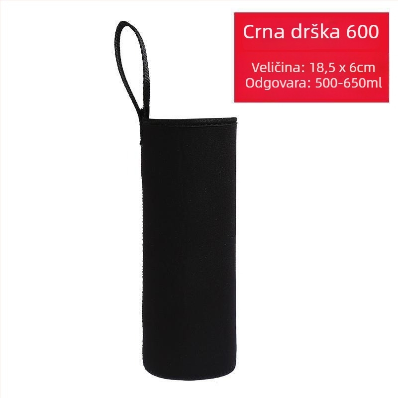 Zaštitna futrola za šalice s naramenicom crossbody, izolirana zaštita za staklenu bocu 400-1500 ml, zaštita od opeklina, toplinska izolacija, otpornost na pad.