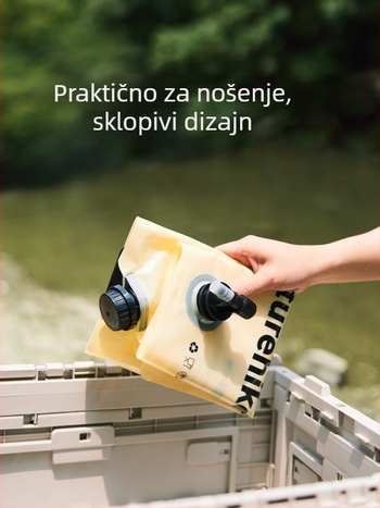 Prijenosna vrećica za vodu velike kapacitete, debeli vodeni spremnik za kampiranje, voda visoke kakvoće