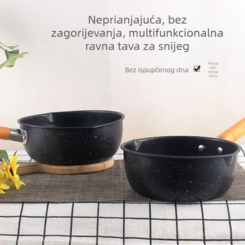 Japanski stil Yukihira neprianjajući lonac za mlijeko s Maifan kamenom, mali lonac za juhu bebinoj hrani