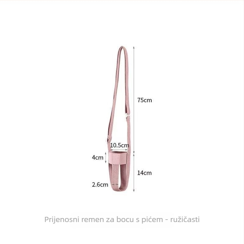 Prijenosni remen za bocu sa izoliranim poklopcem za čašu i naramenicom za dječje čaše