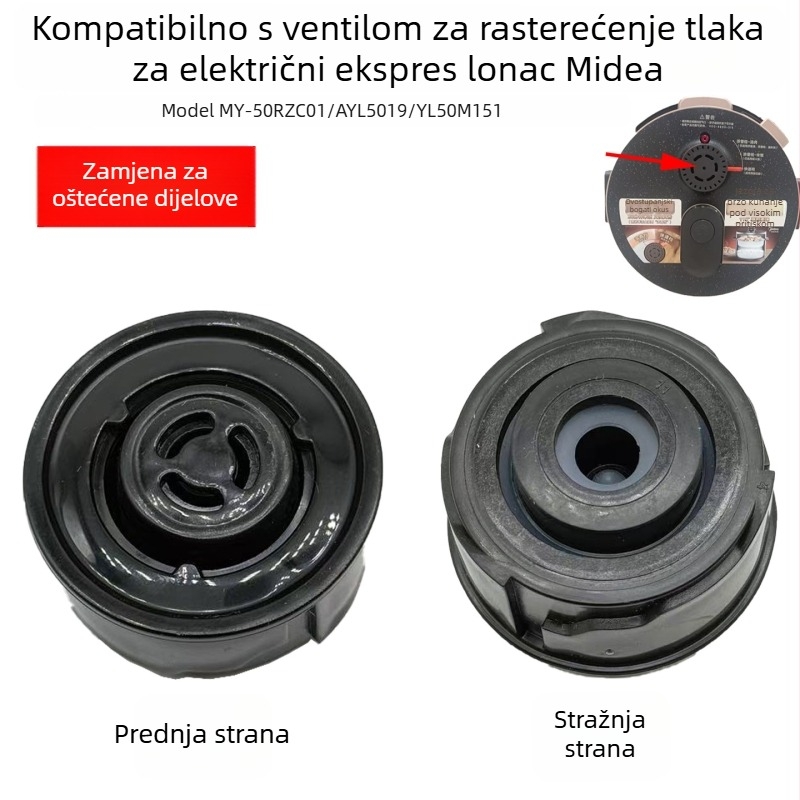 Ventil za ograničavanje tlaka i izlazni ventil za Midea električni tlak lonac – MY-50RZC01, AYL5019/YL50M151