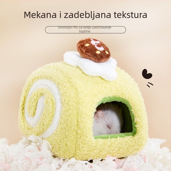 Zimsko pamučno gnijezdo za hrčke – topli sklonište za spavanje