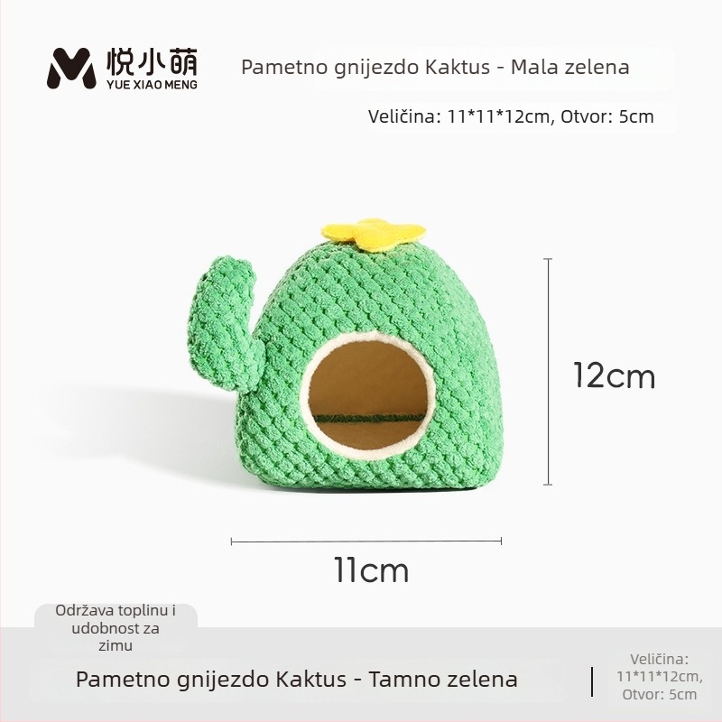 Zimsko pamučno gnijezdo za hrčke – topli sklonište za spavanje