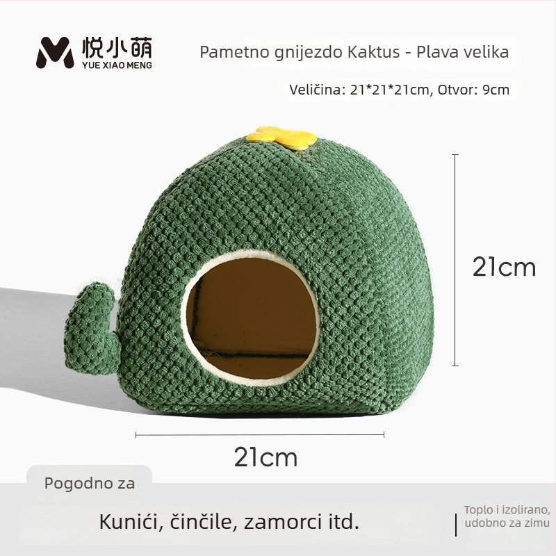 Zimsko pamučno gnijezdo za hrčke – topli sklonište za spavanje