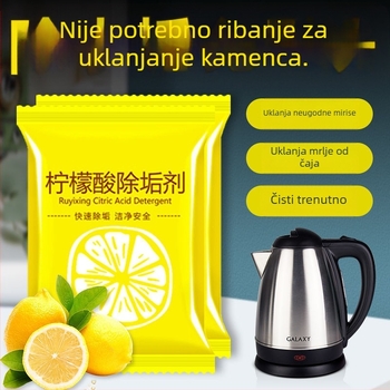 Čistač s limunskom kiselinom za uklanjanje kamenca iz čajnika, bojlera i dozatora vode
