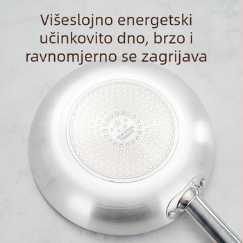 Komercijalna tava s ravnim dnom od aluminija, non-stick, za kućnu upotrebu, wok i tava