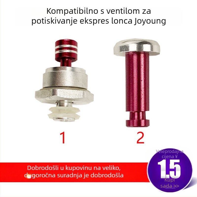 Set ventila za XJYY inteligentni električni tlak kuhač: plutajući ventil, tlakovni ventil, sigurnosni ventil i dodaci za senzor tlaka
