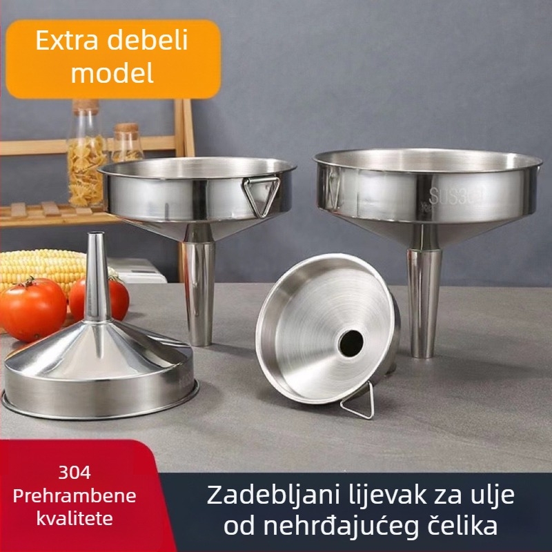 Lijev za ulje od ne-magnetnog nehrđajućeg čelika, kuhinjski, malog promjera