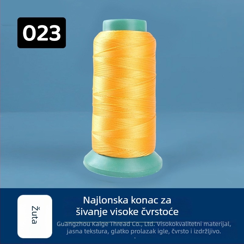 Visoko izdržljiva nylon šivaća nit, 250D, 44 vlakna, za tapeciranje, automobilsku sjedalu, obuću i torbe