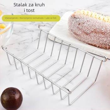Stalak od nehrđajućeg čelika za tost za fritezu na zrak – dodaci za pečenje, kalup za kriške kruha, grill i hladnjak za kućnu upotrebu
