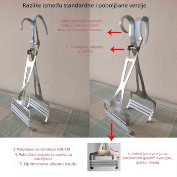 Protuklizna spona za zdjelice i podizač zdjelice za kuhanje na paru – kuhinjski gadget