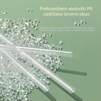 Puyong Jednokratna savitljiva slamka, individualno pakirana, plastika visoke kvalitete, za djecu i majke