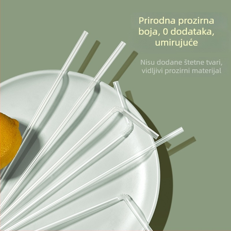 Puyong Jednokratna savitljiva slamka, individualno pakirana, plastika visoke kvalitete, za djecu i majke