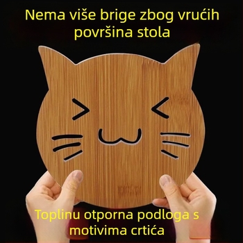 Kuhinja toplinska podloga, zaštita od opeklina, protuklizna podloga za zdjele i tanjure, otporna na visoke temperature