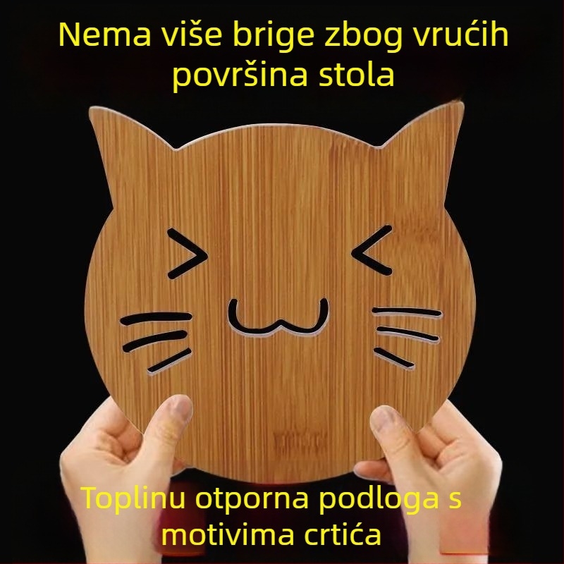 Kuhinja toplinska podloga, zaštita od opeklina, protuklizna podloga za zdjele i tanjure, otporna na visoke temperature