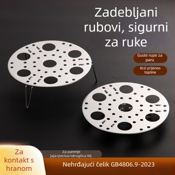 Sklopiva rešetka od nehrđajućeg čelika za parenje – okrugla višefunkcionalna mreža za kuhinju