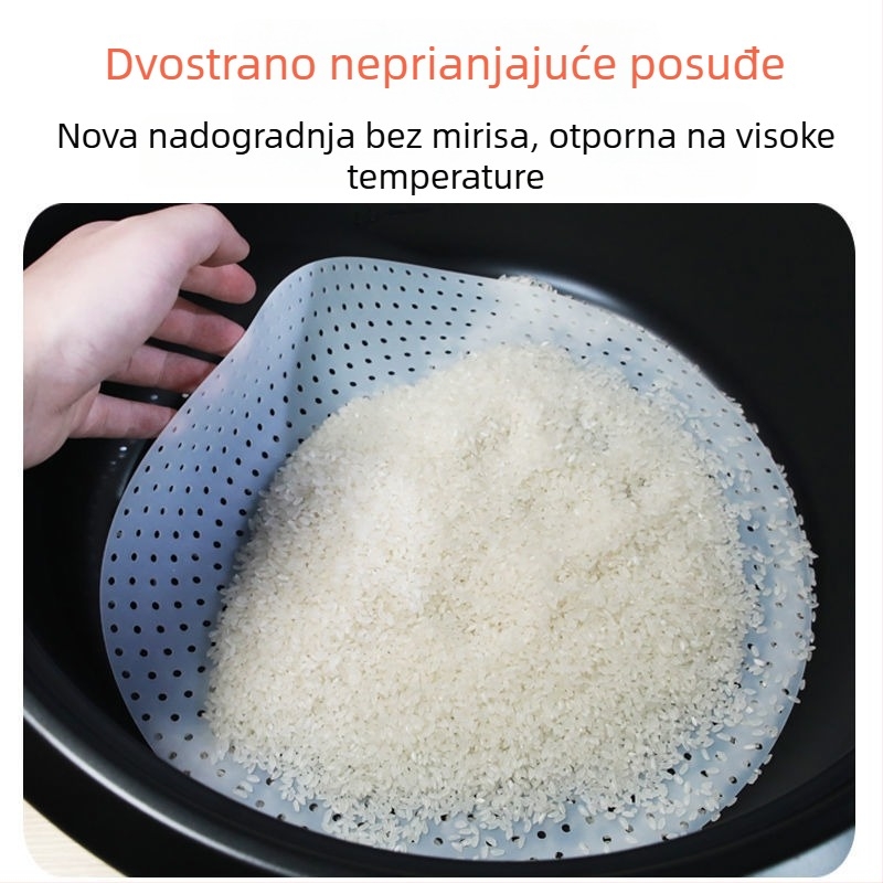 Silikonska podloga za kuhalo riže, visoka kvaliteta hrane, protiv izgaranja, ne lijepi se, debela, otporna na visoke temperature