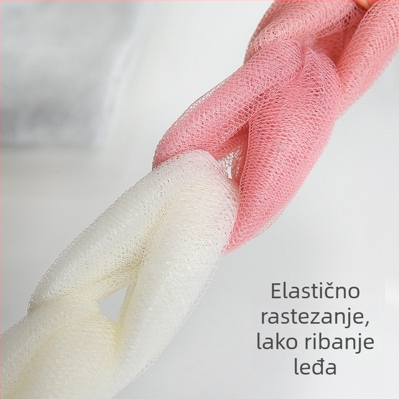 Dugački kupaonski trak za exfolijaciju leđa, oblik cvijeta za kupanje