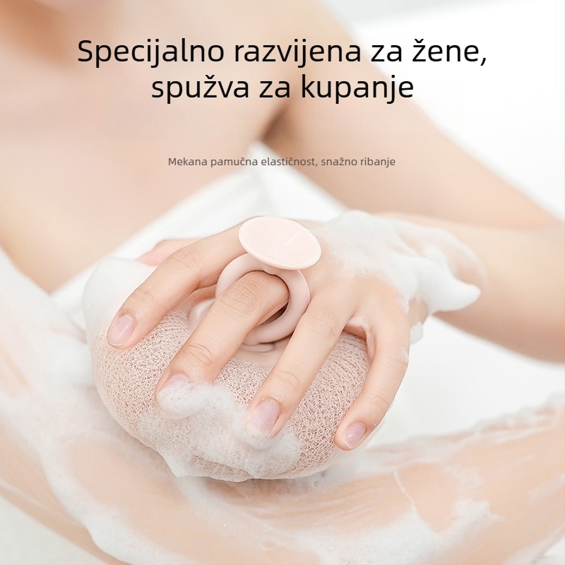 Yuesijia set za kupanje s prianjem u obliku suncokreta, kuglica za kupanje, ručnik za kupanje, masažna spužva i pjenušava kugla za kupanje