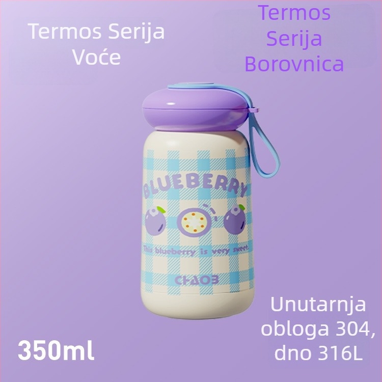 Izolirana šalica malog kapaciteta, prenosna, unutrašnjost od 316 nerđavog čelika, kompaktna