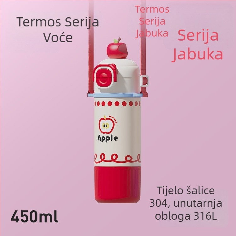 Izolirana šalica malog kapaciteta, prenosna, unutrašnjost od 316 nerđavog čelika, kompaktna