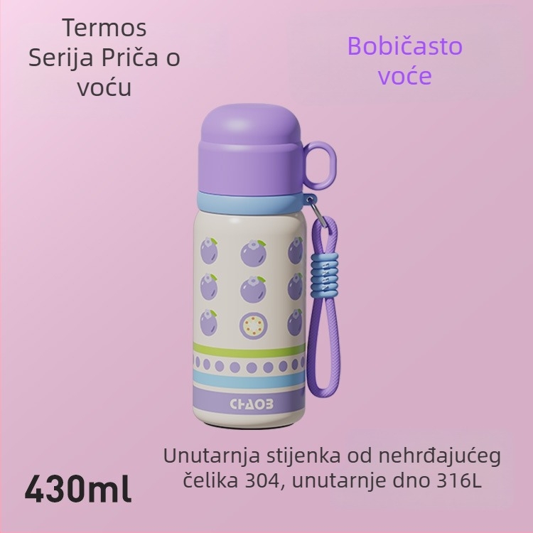 Izolirana šalica malog kapaciteta, prenosna, unutrašnjost od 316 nerđavog čelika, kompaktna