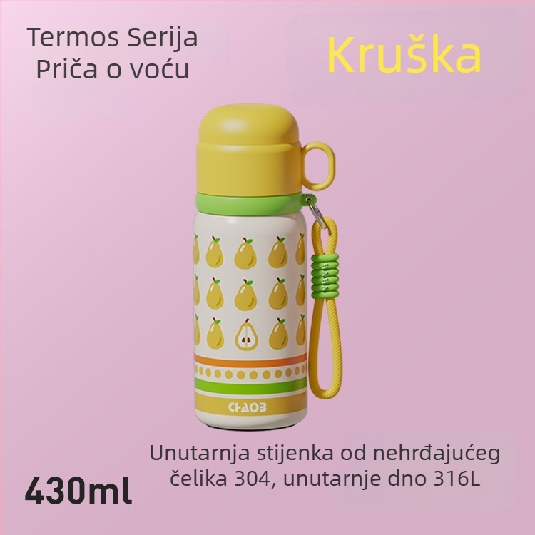 Izolirana šalica malog kapaciteta, prenosna, unutrašnjost od 316 nerđavog čelika, kompaktna