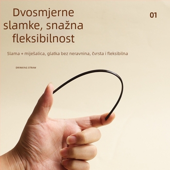Jednokratna slamka za kavu s miješalom štapićem, slamka s tri otvora, prehrambene kvalitete za sokove, mliječni čaj i sojino mlijeko