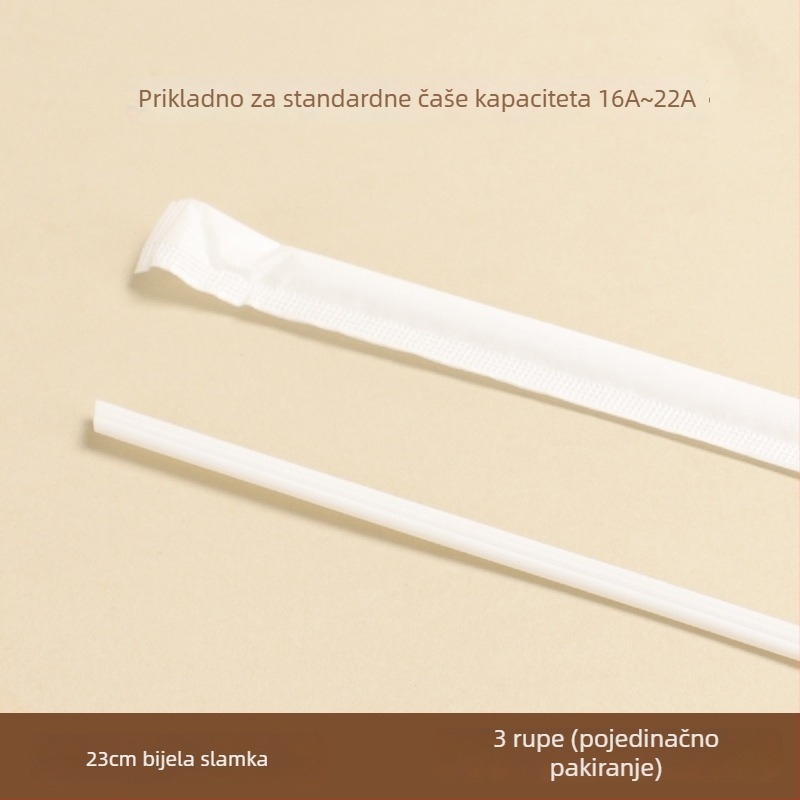 Jednokratna slamka za kavu s miješalom štapićem, slamka s tri otvora, prehrambene kvalitete za sokove, mliječni čaj i sojino mlijeko