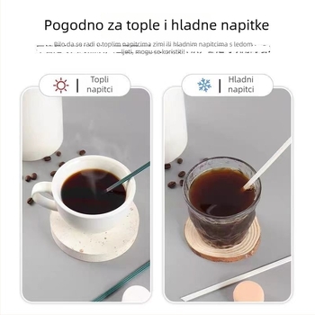 Jednokratna slamka s tri otvora i oštrim vrhom za kavu, čaj s mlijekom, vruće i hladne napitke, individualno pakirana, prehrambena klasa, štapić za miješanje soka