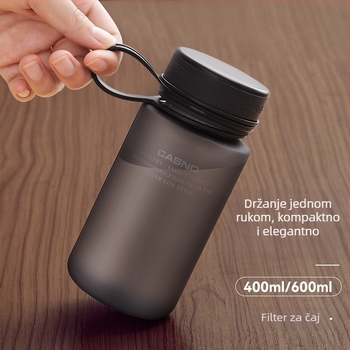 Plastična čaša za vodu velikog kapaciteta, prenosna, otporna na padove i visoke temperature, čajna šalica