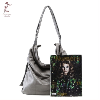Ženska torbica od meke kože, velika zapremina, torba preko ramena ili crossbody, minimalistički ležerni stil