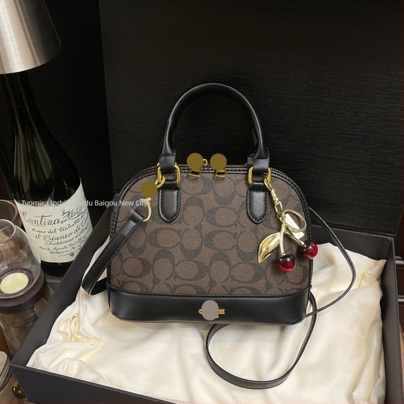 Ženska torbica s printom u obliku školjke, moderna torba preko ramena i crossbody, PU, srednje veličine, jesen 2025