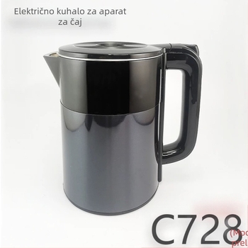 C728 Nehrđajući čelični čajnik s zaštitom od prelijevanja, senzorom vode, dvostrukom stijenkom, zaštita od opeklina, brzo pripremanje čaja