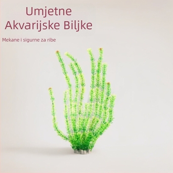 50 cm Umjetno bilje za akvarij – dekorativne plastične vodene biljke za akvarij