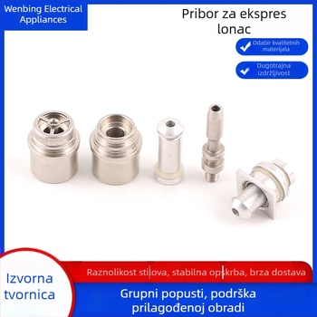 Dodatak za lonac s tlakom: ispušna šipka i ispušna cijev, strožno obrađeni mali metalni dijelovi