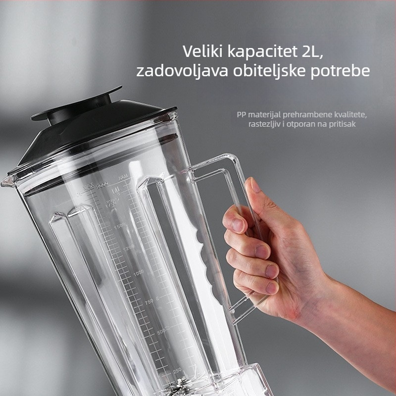 2 L komercijalni set čaša za stroj za sojino mlijeko, velik kapacitet blender čaša, čaša za sok, plastična čaša